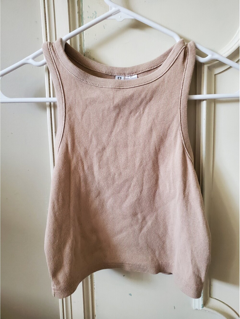 H&M Beige Ribbed Tank Top